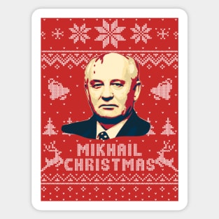 Mikhail Gorbachev Merry Christmas Sticker